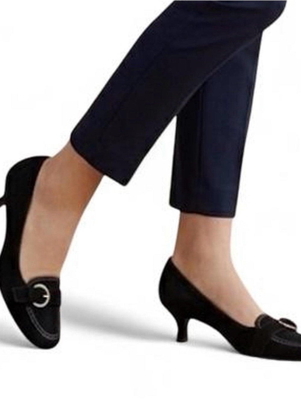Black Leather Shoe Sole with Embossed Marking